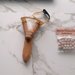 Hand carved Native American Slingshot